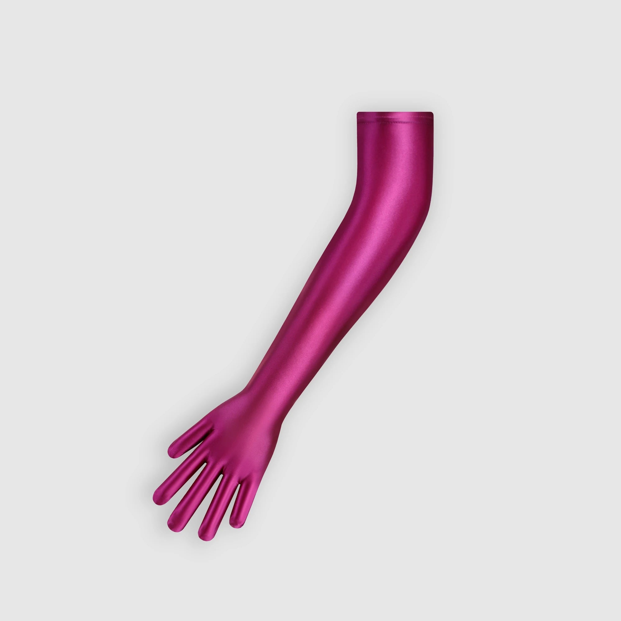 XClocKNYoung satin glossy gloves satin glossy connected finger gloves high elasticity gloves shiny role-playing dress gloves