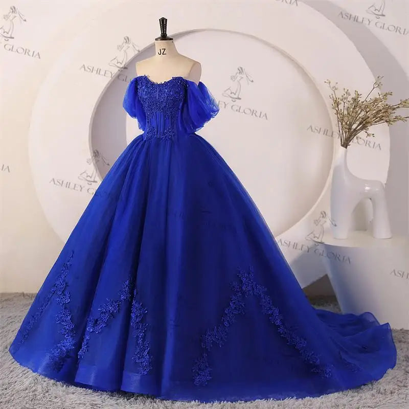 Ashley Gloria Sweet 15 Quinceanera Dresses Off The Shoulder Birthday Party Dress Formal Ball Gown 15 Year Old Dress Customized