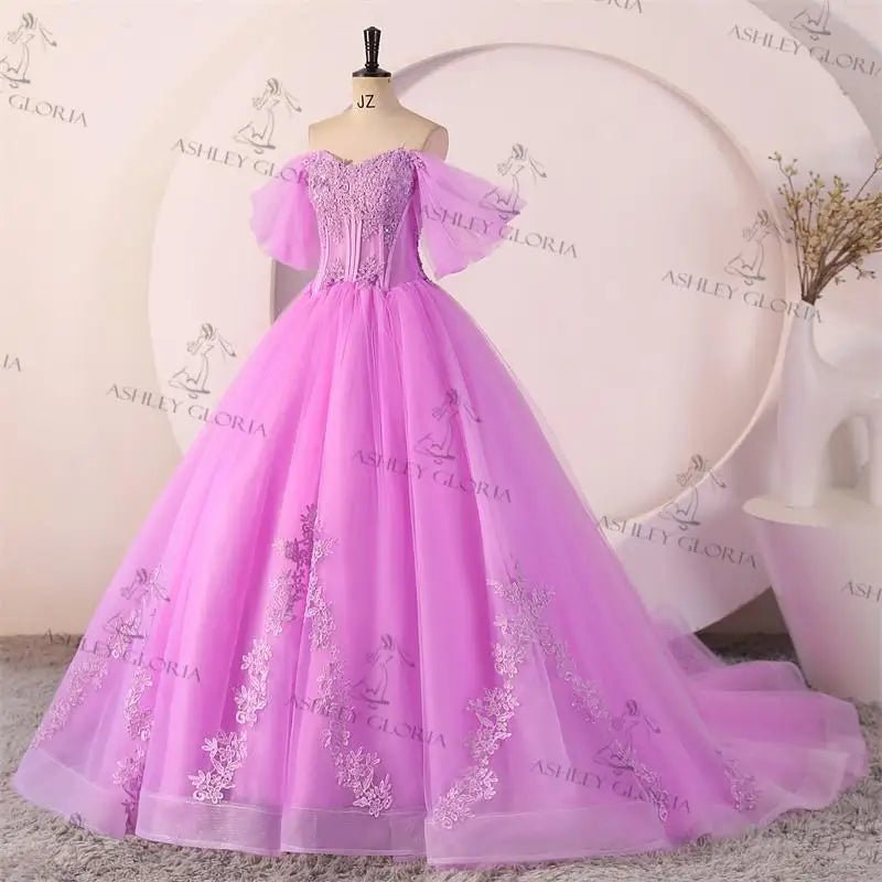 Ashley Gloria Sweet 15 Quinceanera Dresses Off The Shoulder Birthday Party Dress Formal Ball Gown 15 Year Old Dress Customized