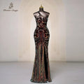 New Sexy neck and Split Evening Dresses Prom Gowns Wedding Party Maxi dress formal occasion dresses vestidos de noche bridesmaid
