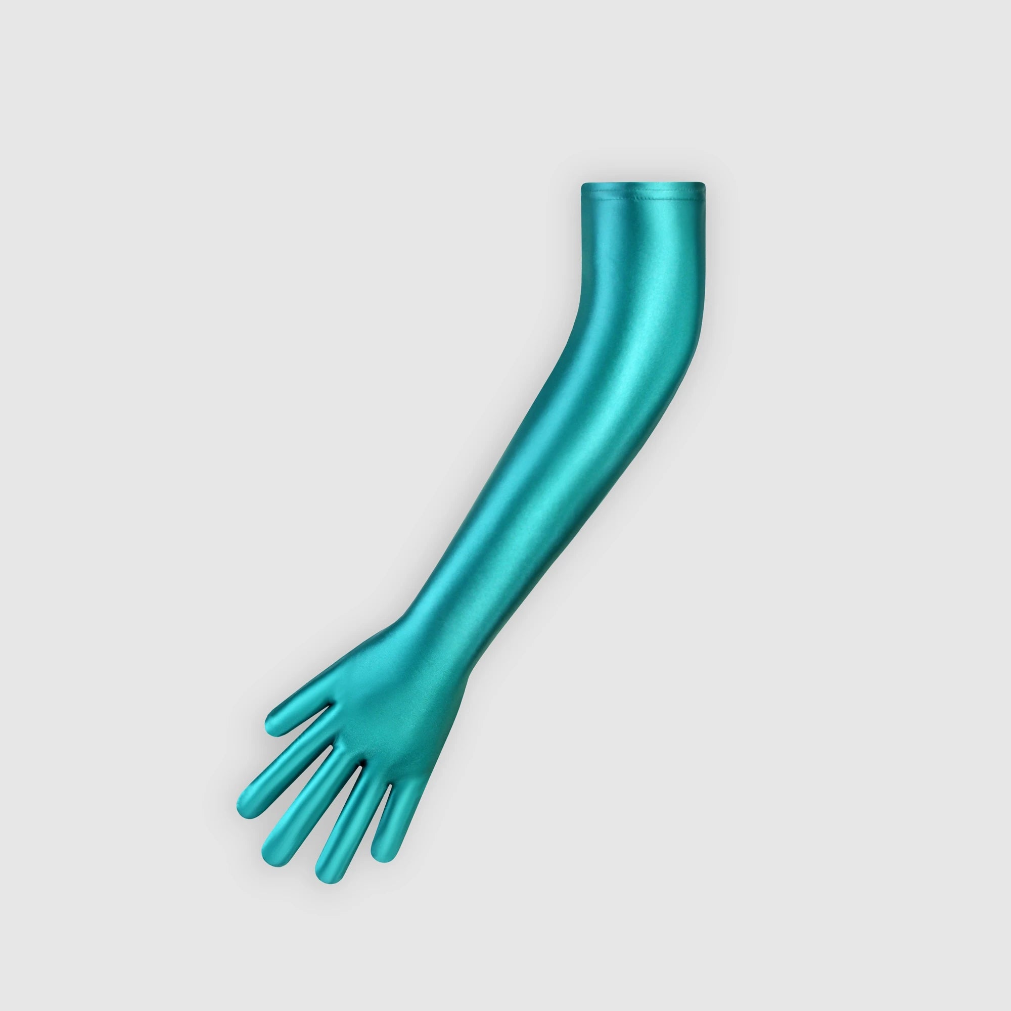 XClocKNYoung satin glossy gloves satin glossy connected finger gloves high elasticity gloves shiny role-playing dress gloves