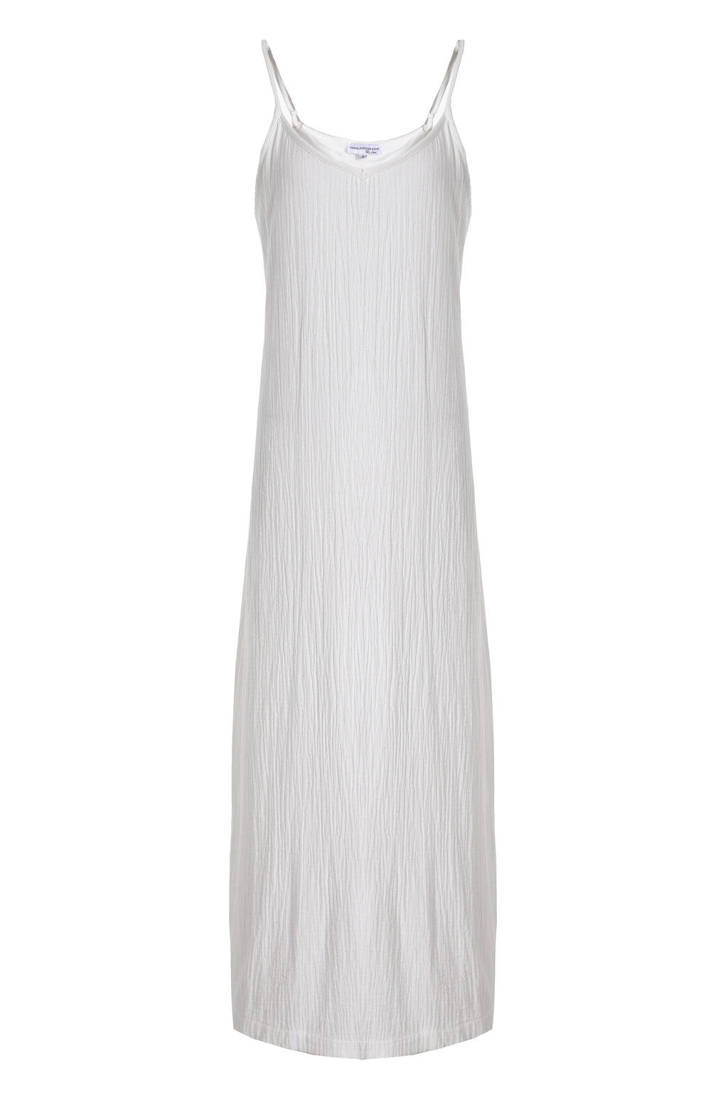 AP Printing Tee Stretchy  Modal Jersey Fabric 2024 Spring Summer Women Wrap T-shirt Can Matched White Muslin Strap Dress