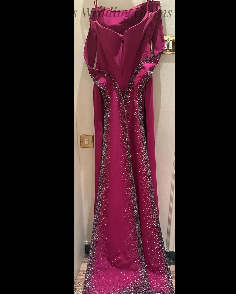 Customized Straight Sparkly Off Shoulder Evening Dresses for Women Backless Sexy Prom Gown Maxi Dress فساتين الحفلات