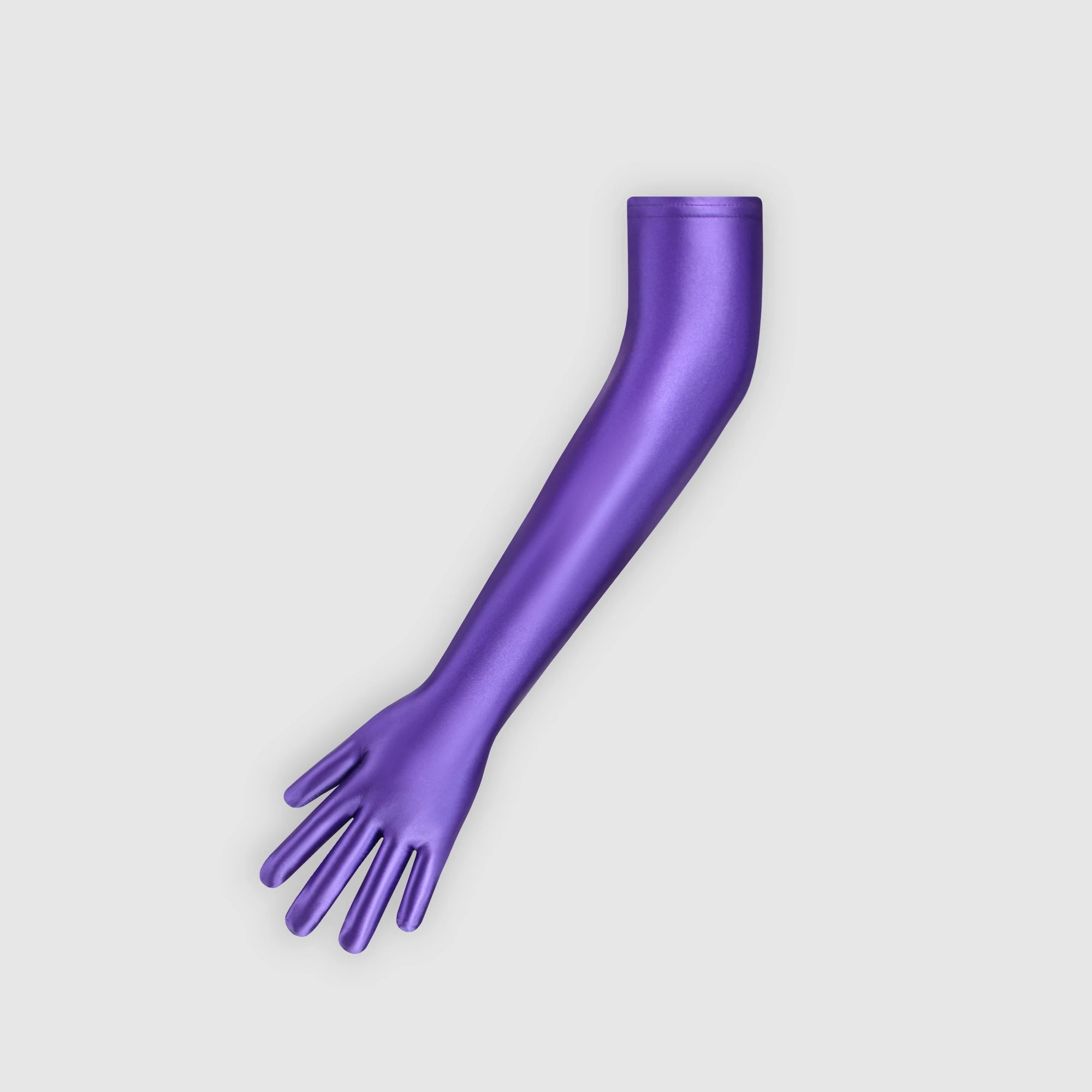 XClocKNYoung satin glossy gloves satin glossy connected finger gloves high elasticity gloves shiny role-playing dress gloves