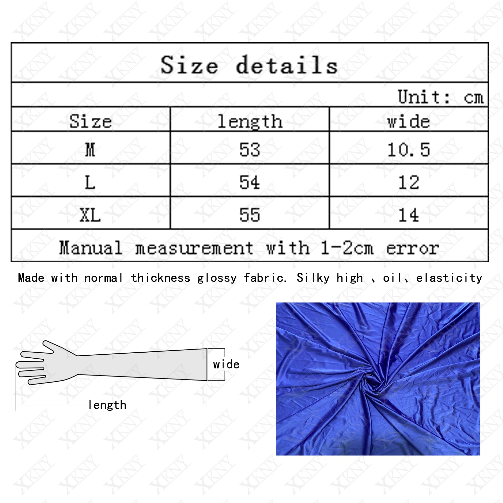 XClocKNYoung satin glossy gloves satin glossy connected finger gloves high elasticity gloves shiny role-playing dress gloves