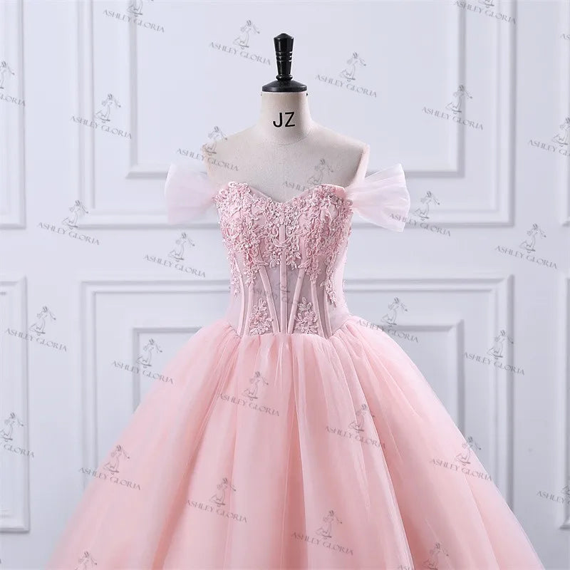 Ashley Gloria Sweet 15 Quinceanera Dresses Off The Shoulder Birthday Party Dress Formal Ball Gown 15 Year Old Dress Customized