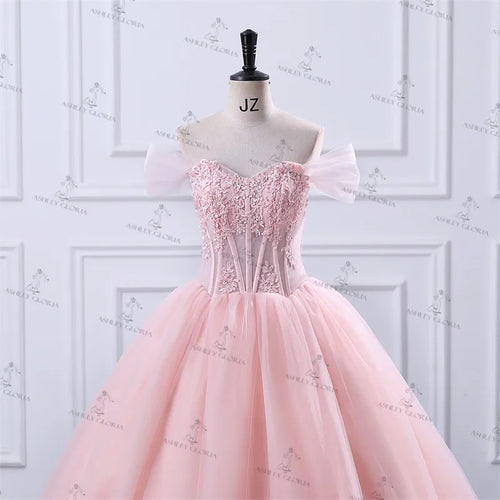 Ashley Gloria Sweet 15 Quinceanera Dresses Off The Shoulder Birthday Party Dress Formal Ball Gown 15 Year Old Dress Customized