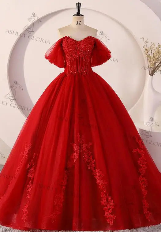 Ashley Gloria Sweet 15 Quinceanera Dresses Off The Shoulder Birthday Party Dress Formal Ball Gown 15 Year Old Dress Customized