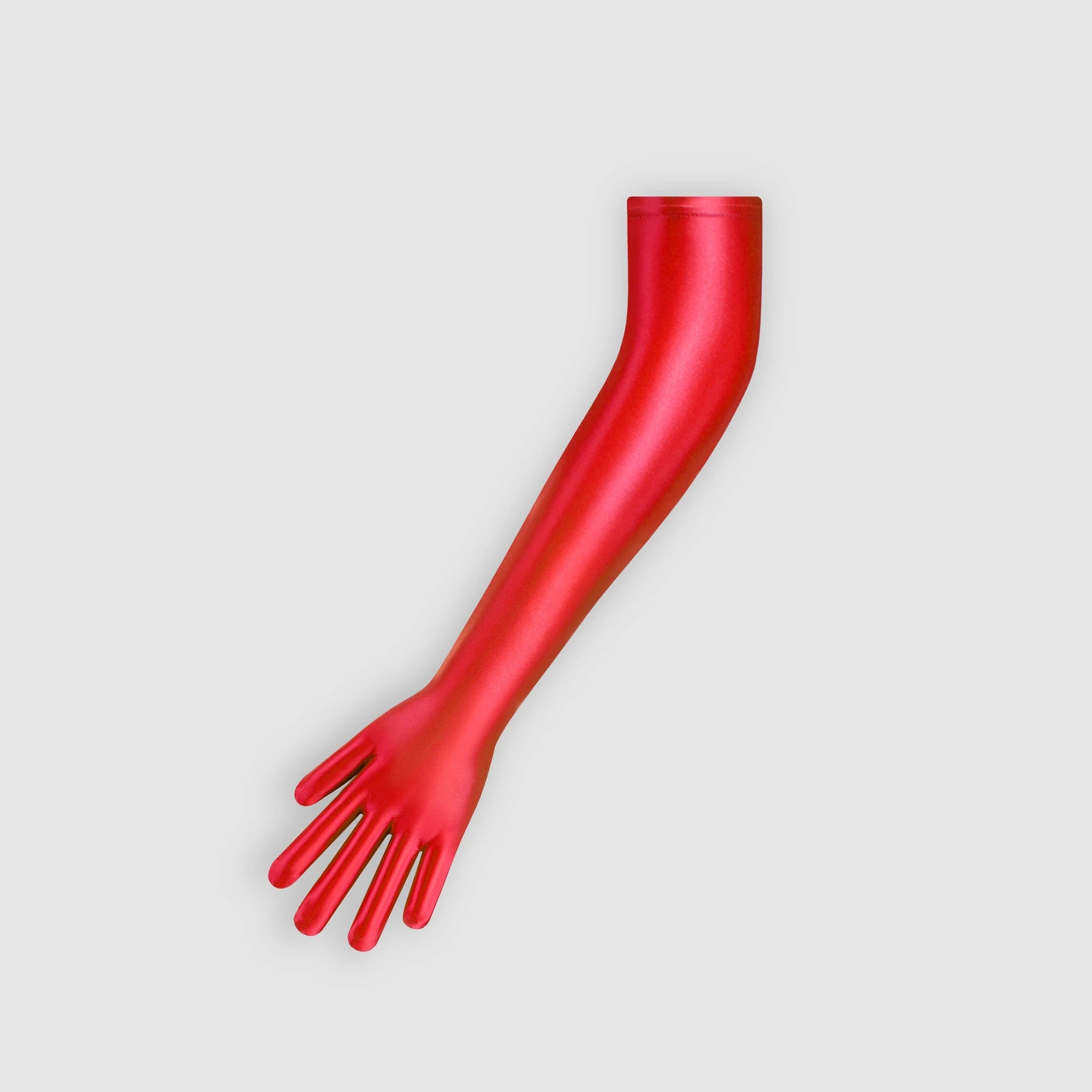 XClocKNYoung satin glossy gloves satin glossy connected finger gloves high elasticity gloves shiny role-playing dress gloves